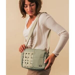 OGIO Rise Travel Crossbody Bag with Cargo Net Pocket Matcha NWT